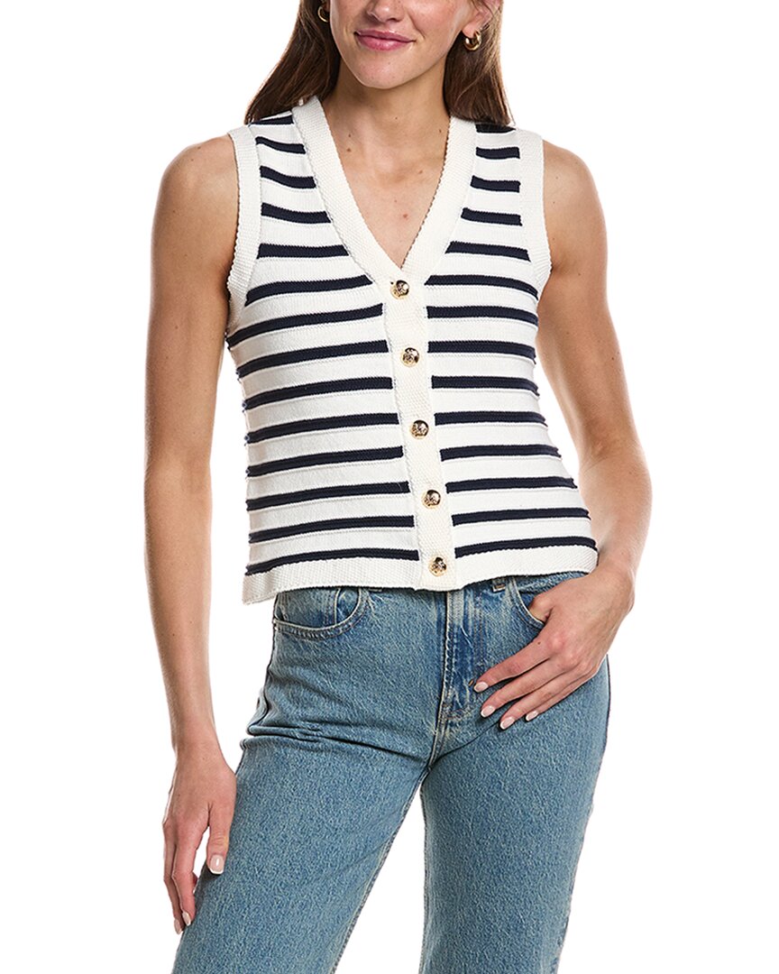 Design History Striped V-Neck Tank Top