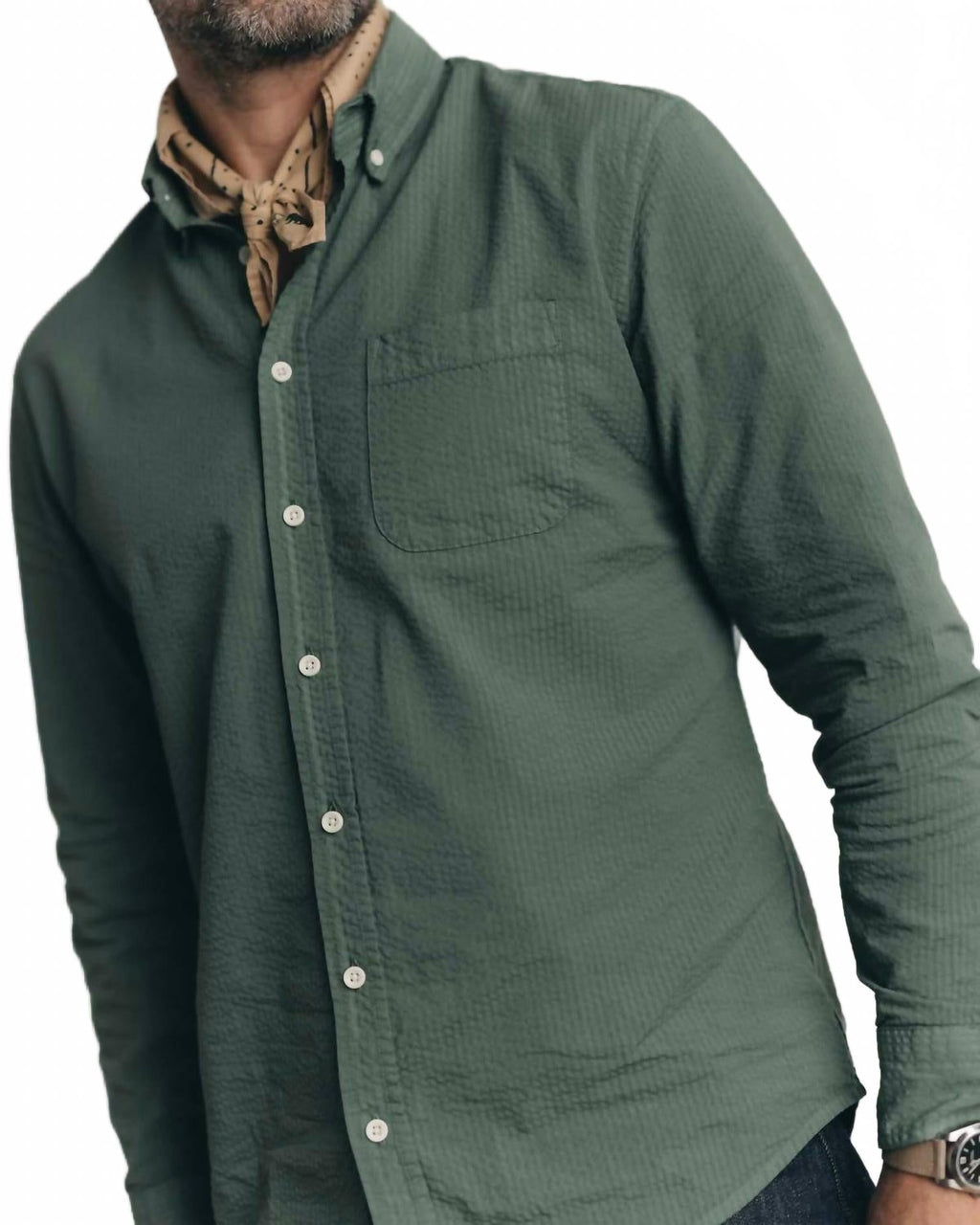 The Jack Shirt In Deep Sea Seersucker