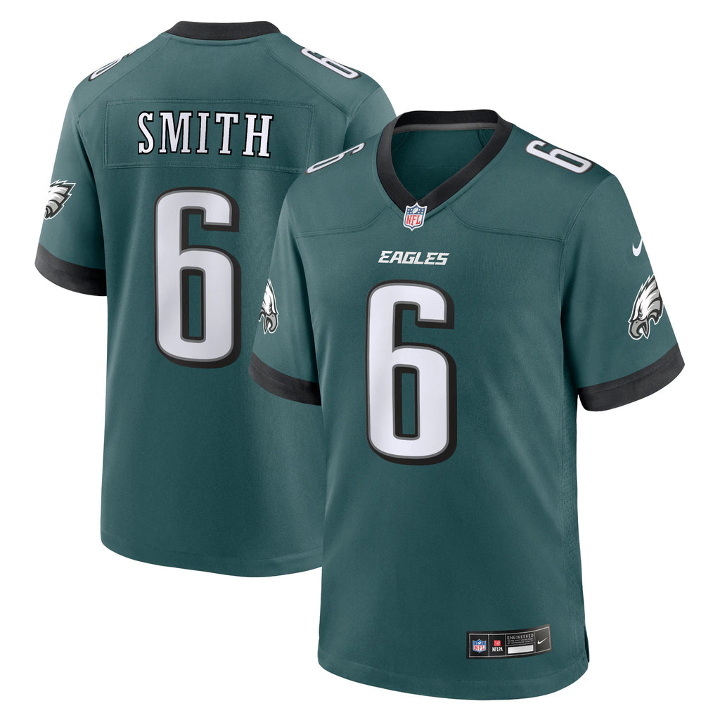 Philadelphia Eagles DeVonta Smith Midnight Green Team Game Jersey