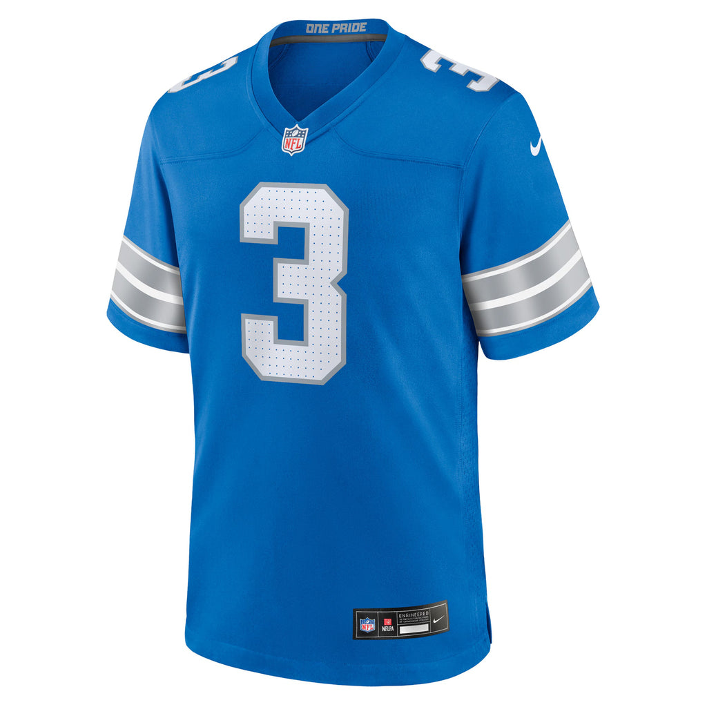 Detroit Lions Jack Fox Blue Team Game Jersey