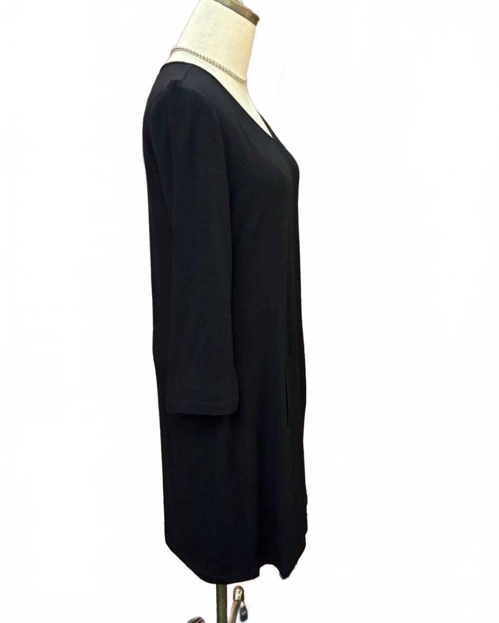 Women's Core Travel Wrinkle-Free Midi Dress In Black