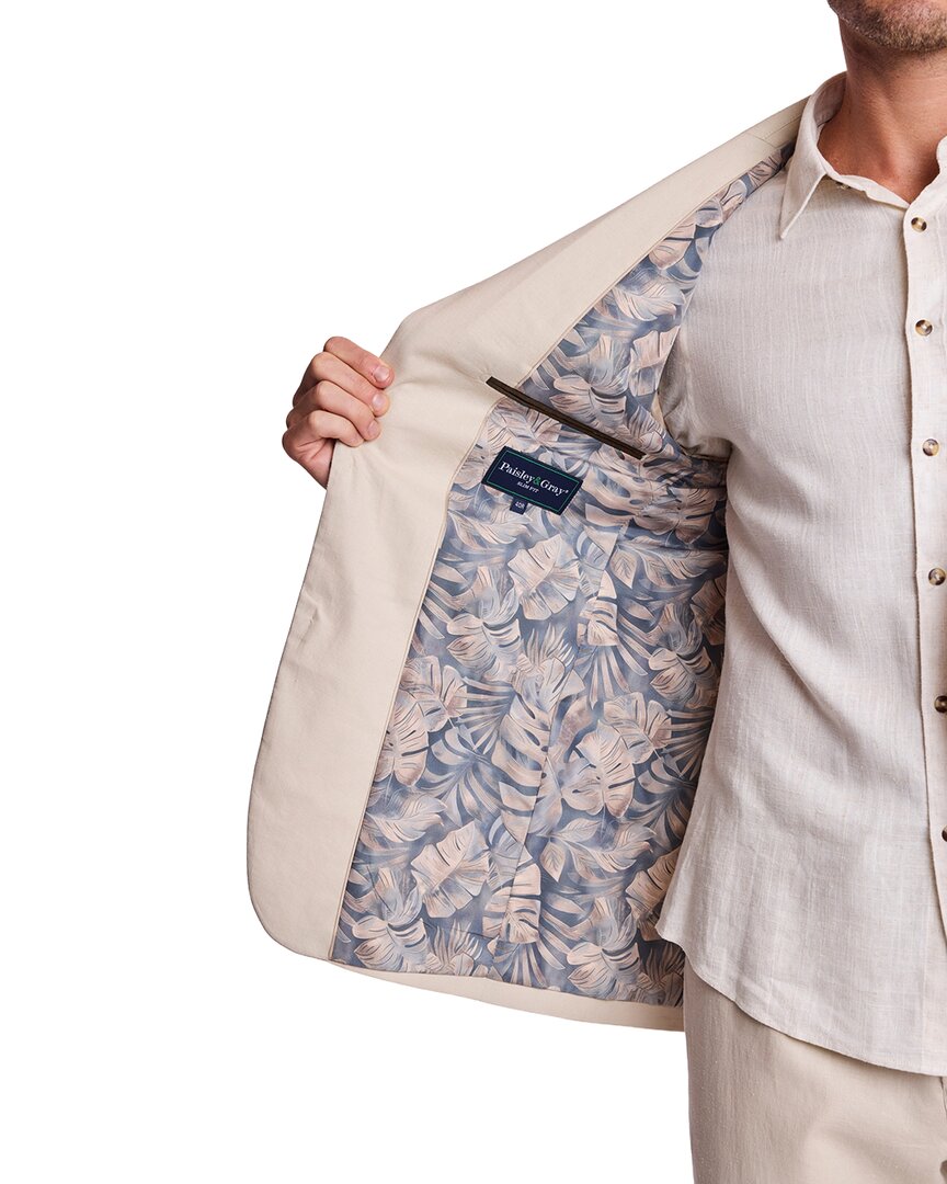 Paisley & Gray Dover Linen-Blend Jacket