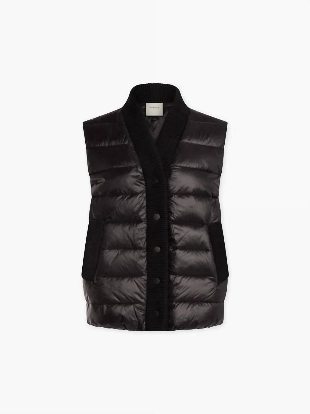 Colwyn Combo Boxy Gilet Vest In Black