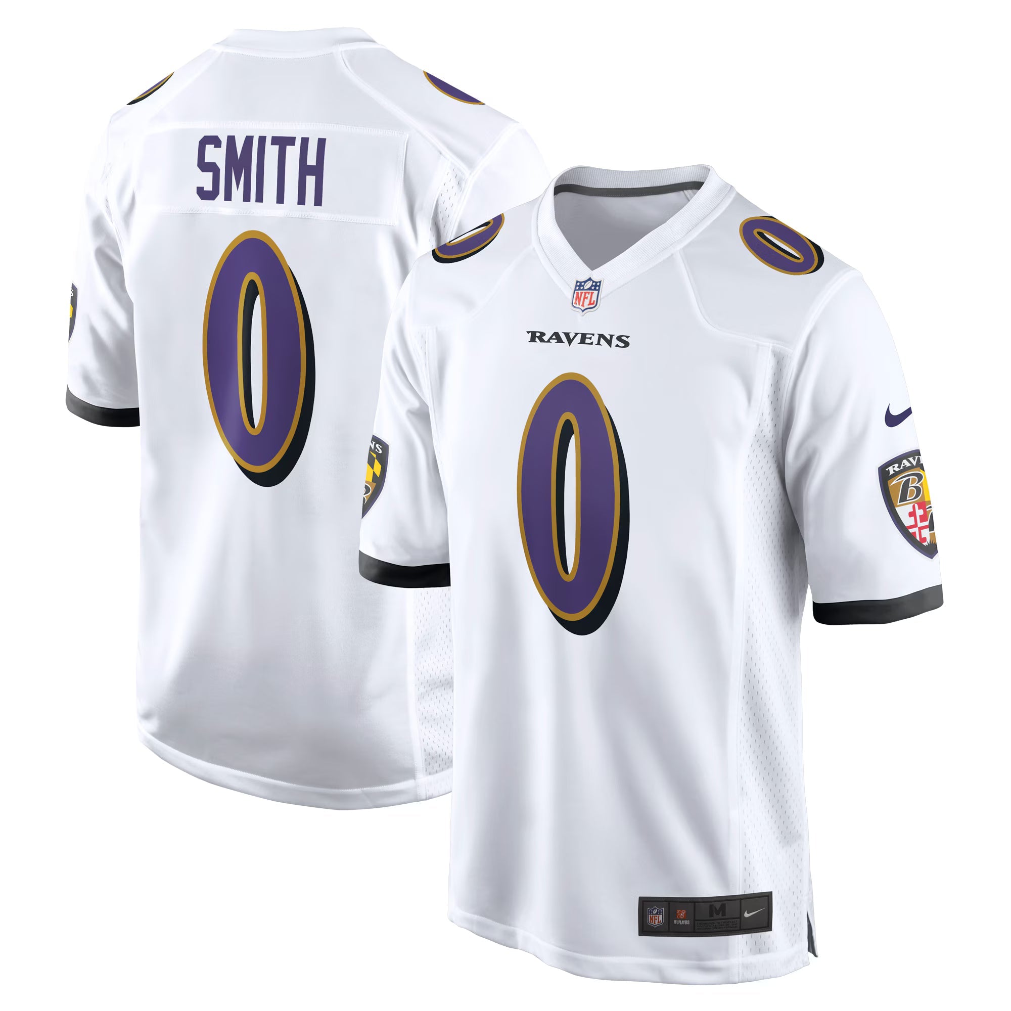 Baltimore Ravens Roquan Smith White Game Jersey