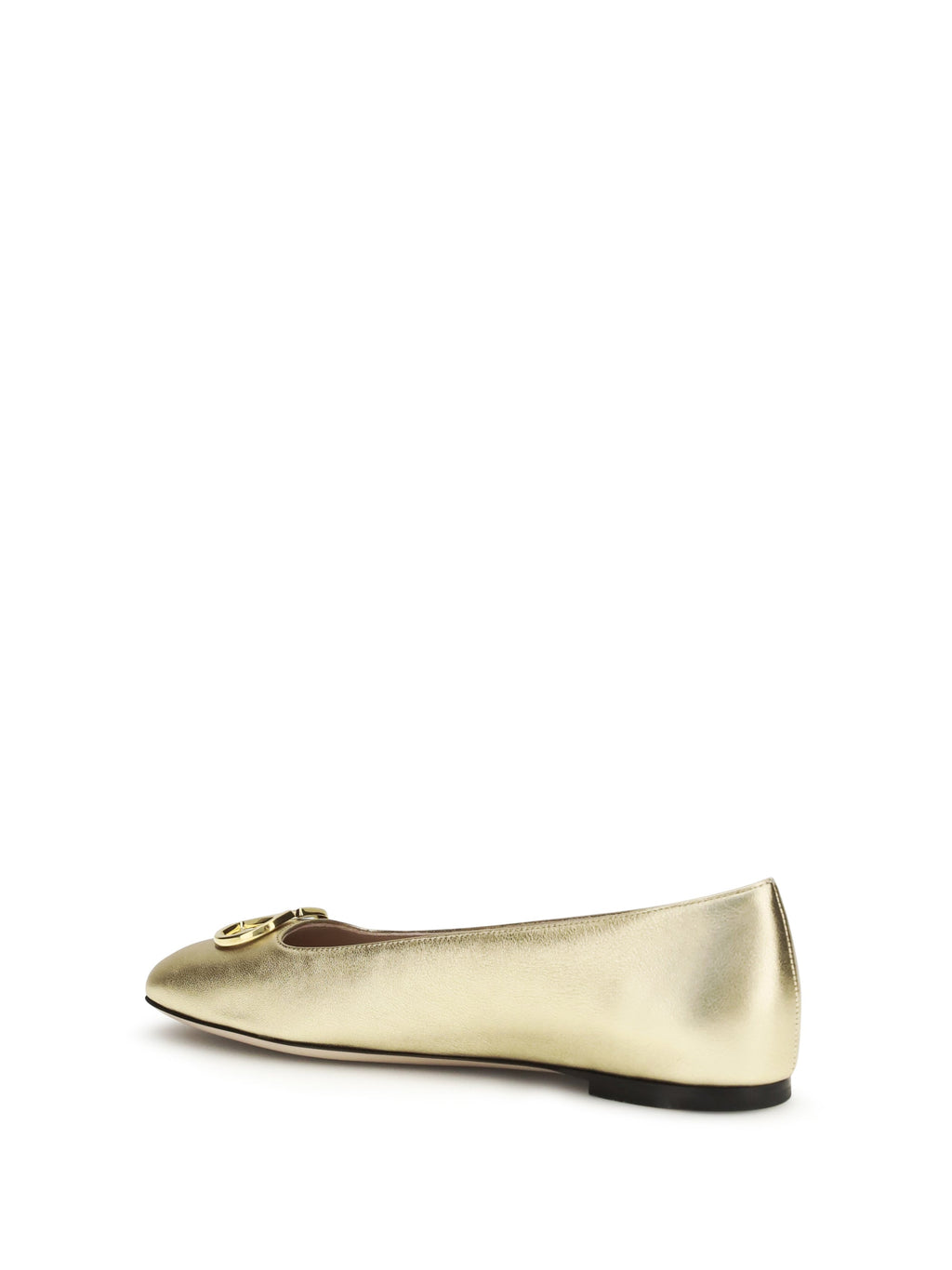 Valentino Garavani Women Vlogo Signature Laminated Nappa Ballerinas