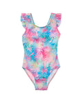 Flap Happy One Piece Pink Tropical Palms Swimsuit