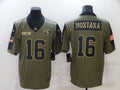 Men's San Francisco 49ers Joe Montana #16 Brown Player Game jersey