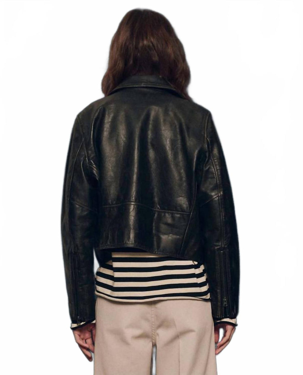 Perfect Leather Jacket In Worn Black