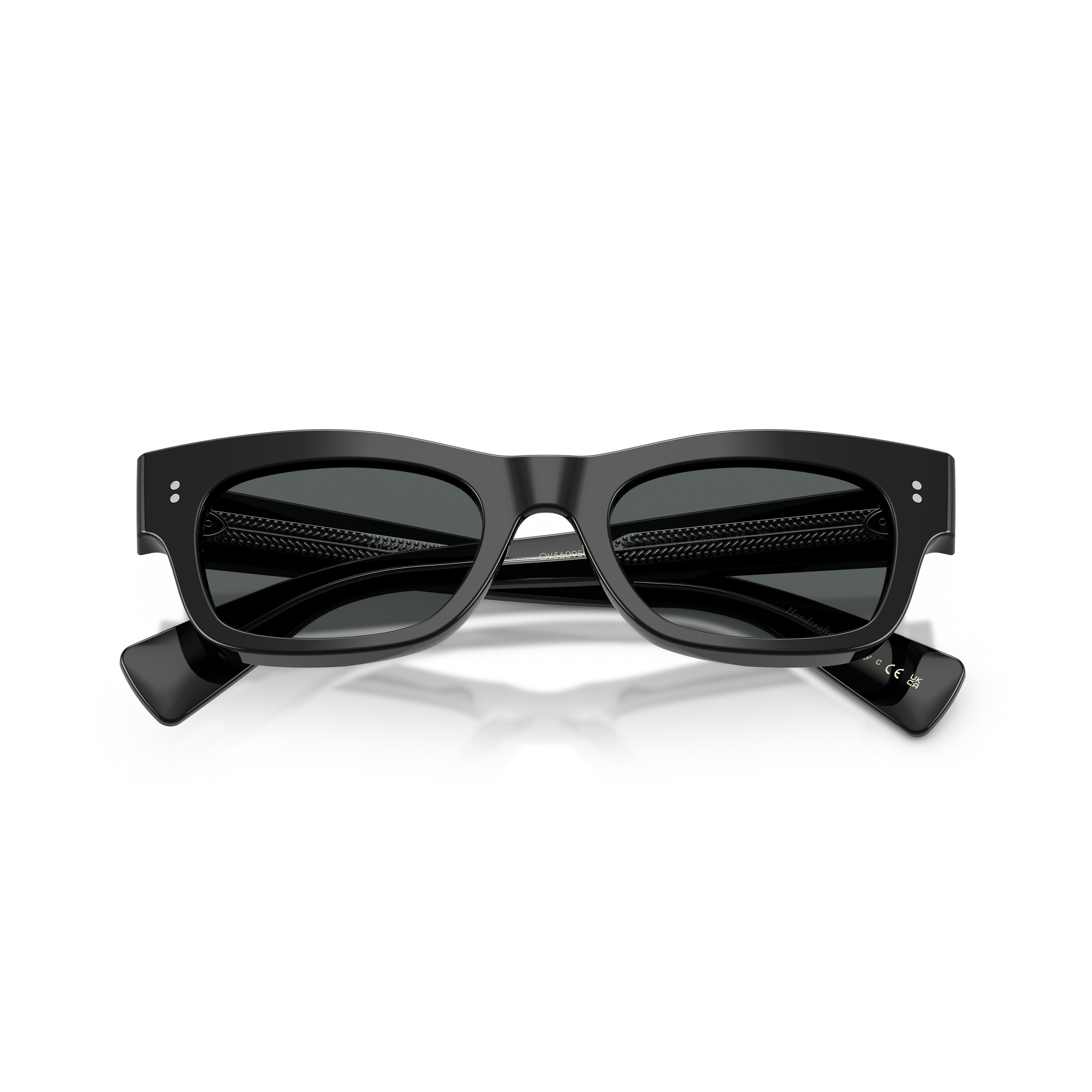 Bold Rectangular Acetate Sunglasses With Metallic Accents