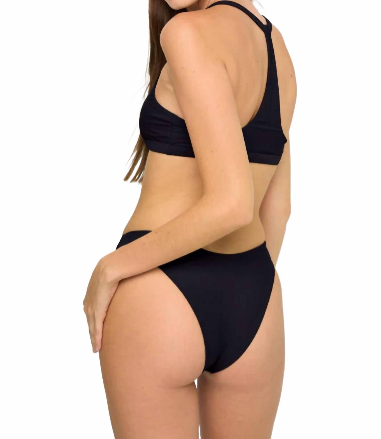 Tropezina Bikini Bottom In Noir Black