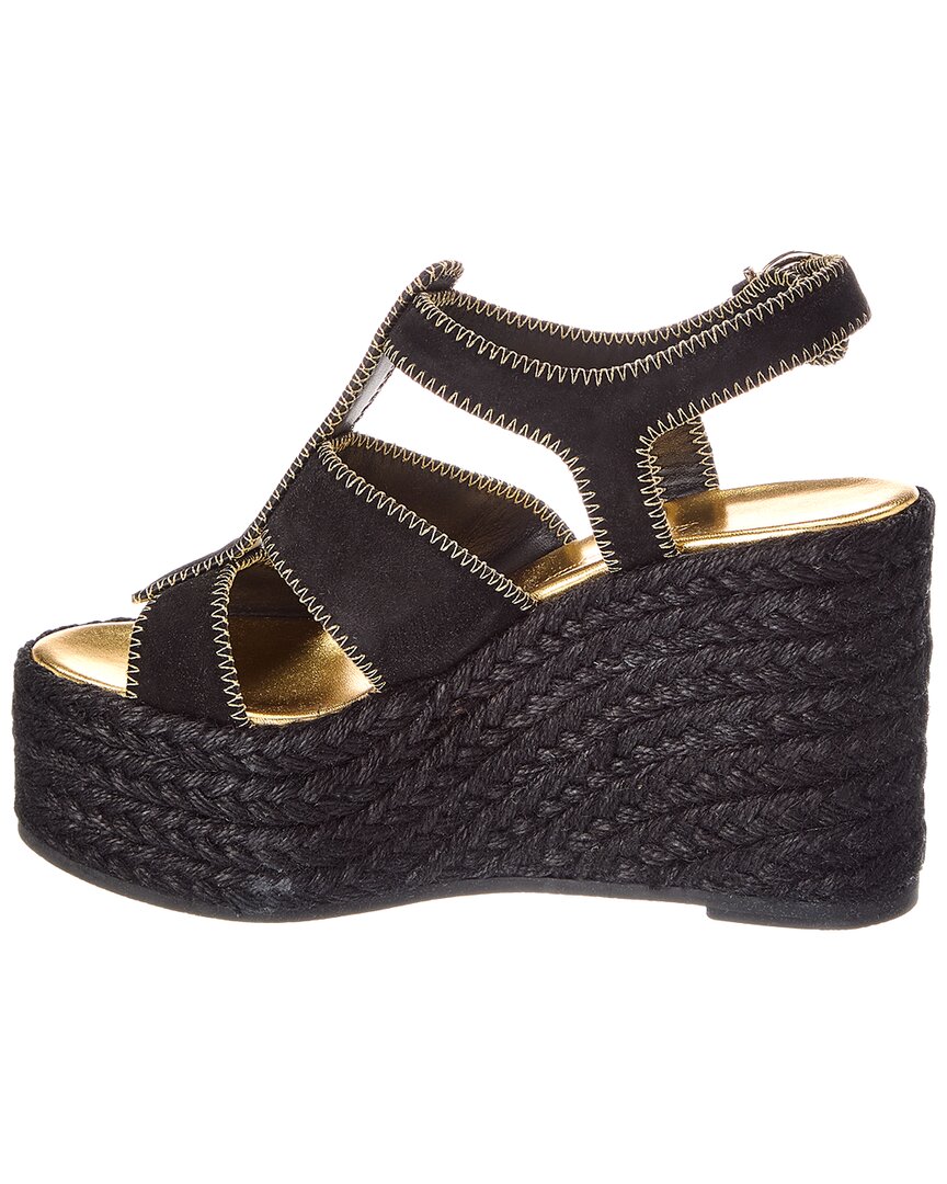 Ferragamo Renee Suede Wedge Sandal