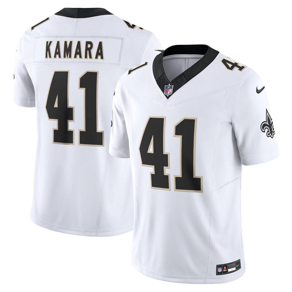 New Orleans Saints Alvin Kamara White Vapor F.U.S.E. Limited Jersey