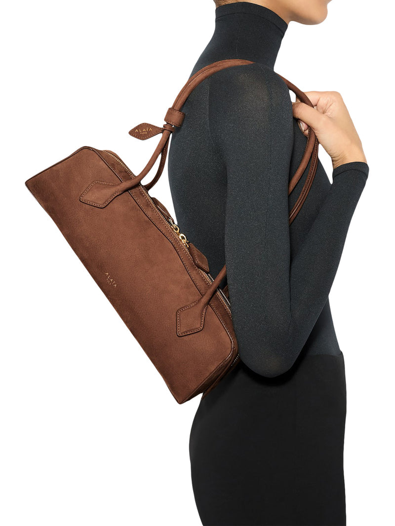Alaia Women Le Teckel Medium Bag In Nubuck Calfskin