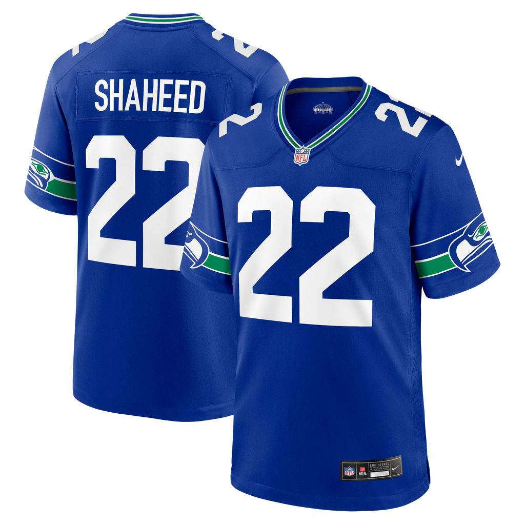 Seattle Seahawks Rashid Shaheed Royal Alternate Game Jersey