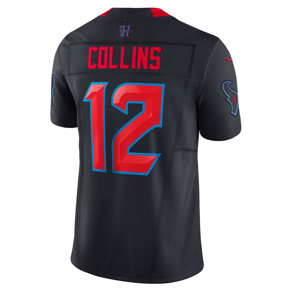 Houston Texans Nico Collins Navy Alternate 2 Vapor F.U.S.E. Limited Jersey