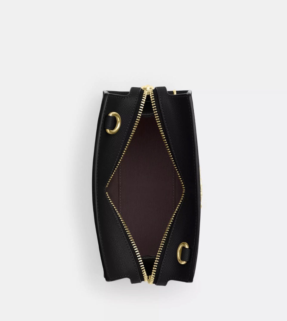 NWT Coach Gia Crossbody Leather Bag In Black
