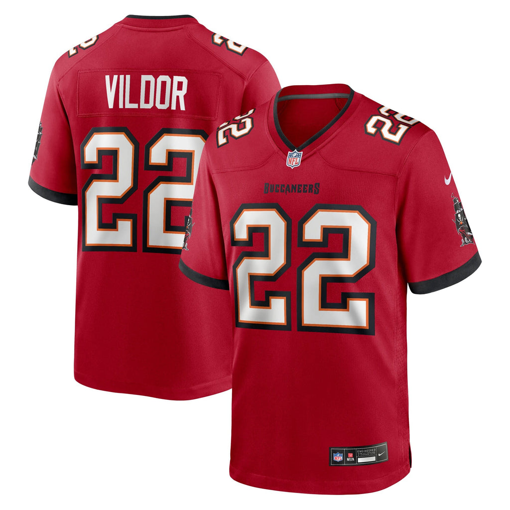Tampa Bay Buccaneers Kindle Vildor Red Team Game Jersey