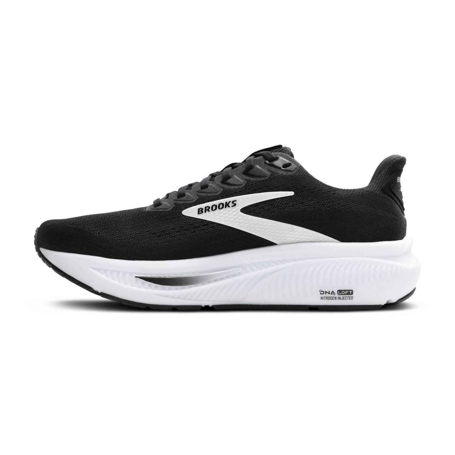 Men's Ghost 17 Running Shoes In Black/white
