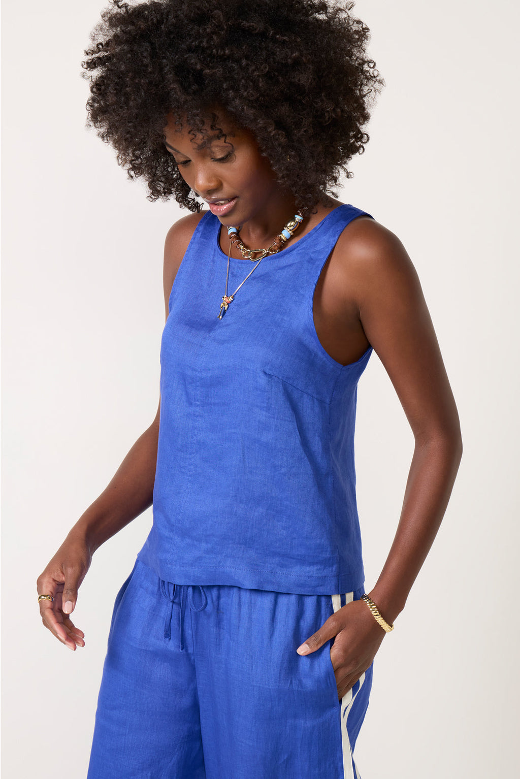 Women's Tessa Linen Shell Top
