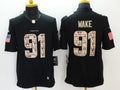 Men's Miami Dolphins Cameron Wake #91 Black Game Player Jersey1