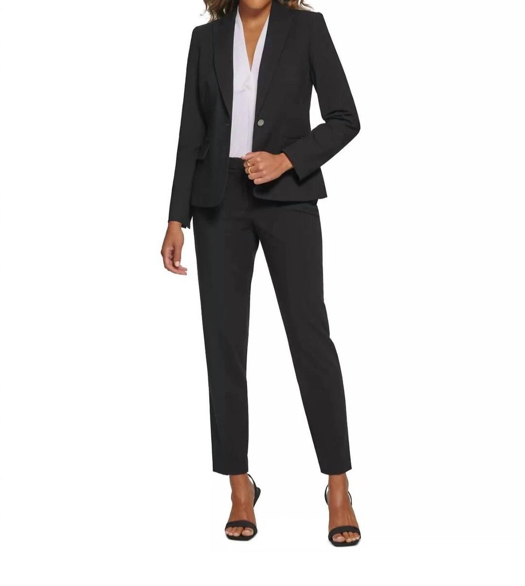 Blazer Tailored Suit Jacket In Black