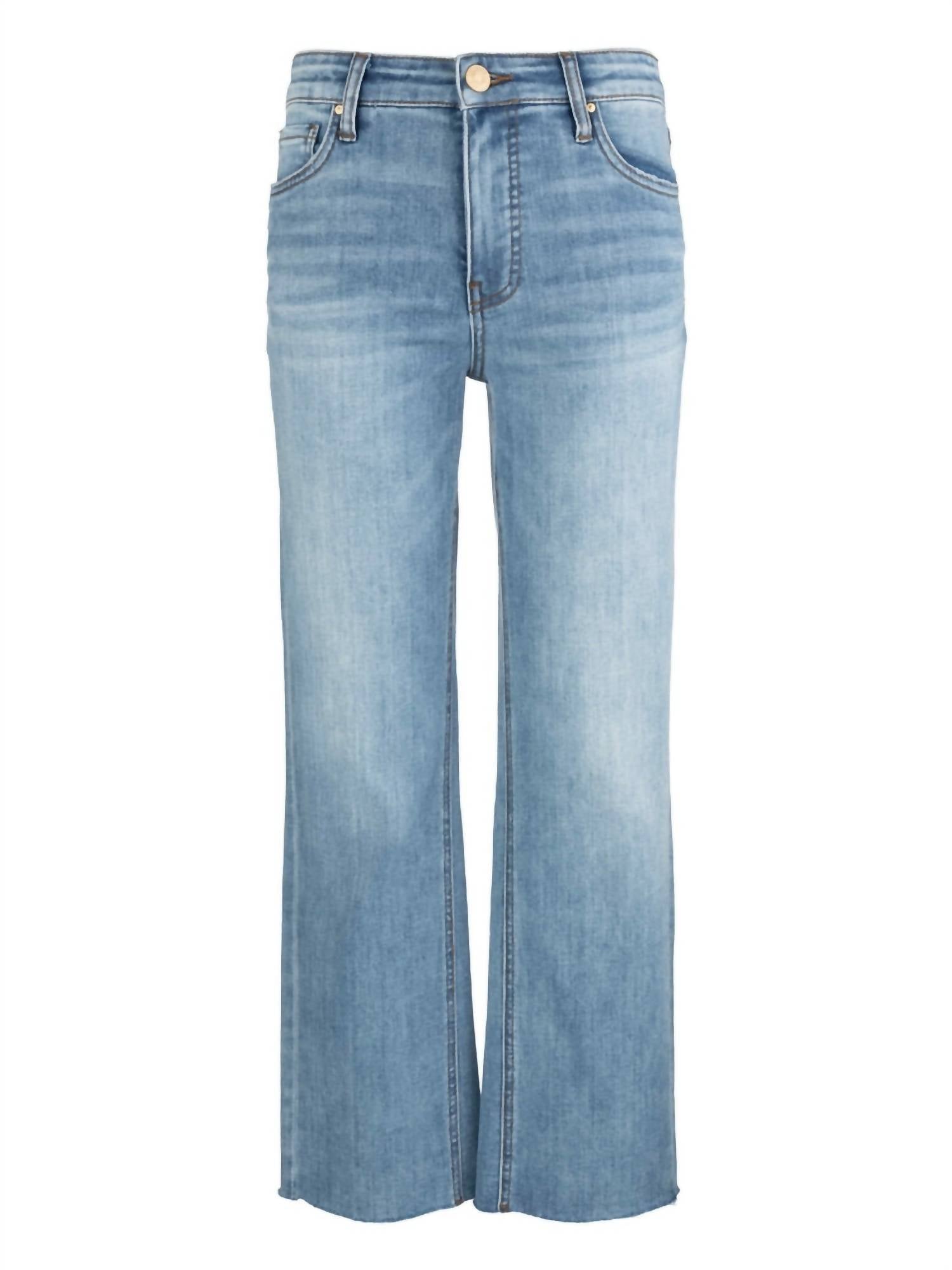Kelsey High Rise Ankle Flare Jeans In Honest
