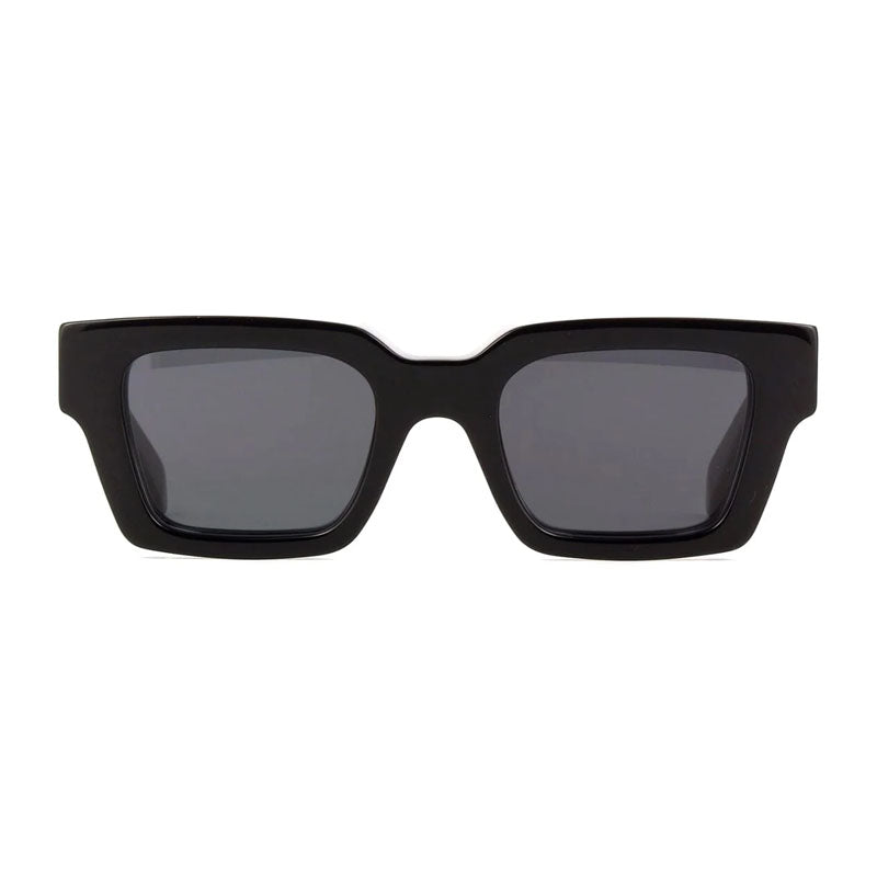 Off-White Sunglasses Square Full Rim, Black Frame And Dark Grey Lens Oeri126Virgil1007
