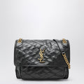 Saint Laurent Niki Medium Vintage Leather Bag In Black Women