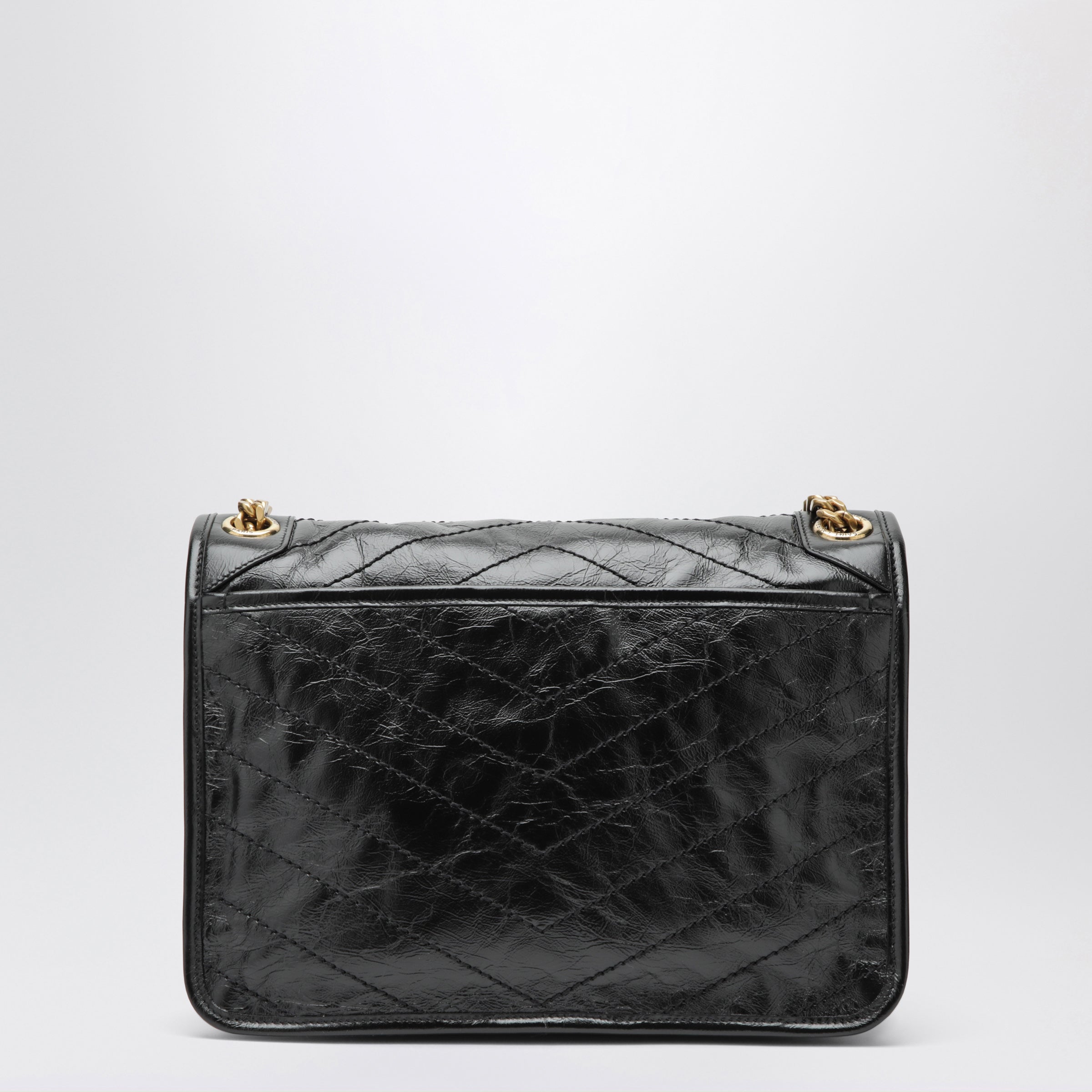 Saint Laurent Niki Medium Vintage Leather Bag In Black Women