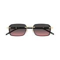 Gradient Lens Sunglasses With Gold-Toned Accents