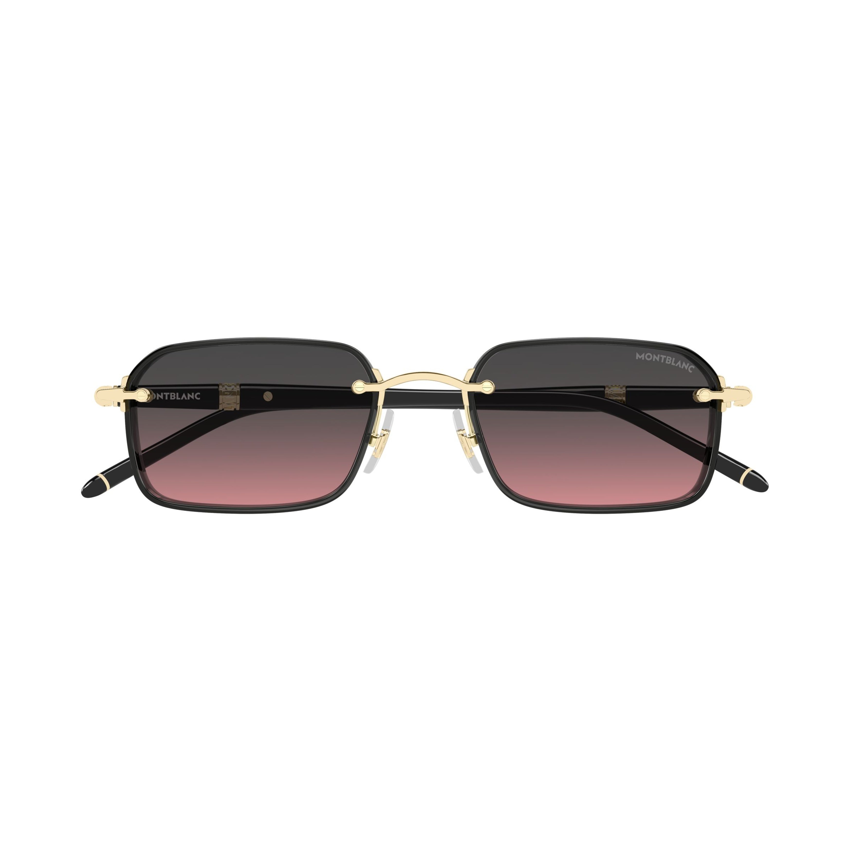 Gradient Lens Sunglasses With Gold-Toned Accents