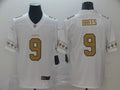 Men's New Orleans Saints Drew Brees #9 White Player Game Jersey1