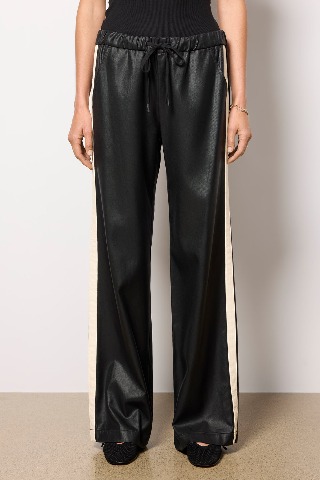 Women's Coated Twill Track Pants