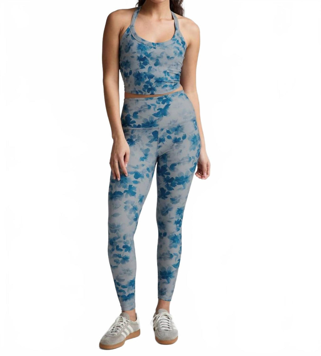 Softmark Caught In The Midi High Waist Legging In Daydream Meadow