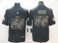 Men's Pittsburgh Steelers Devon Bush Jr. #55 Black Game Player jersey