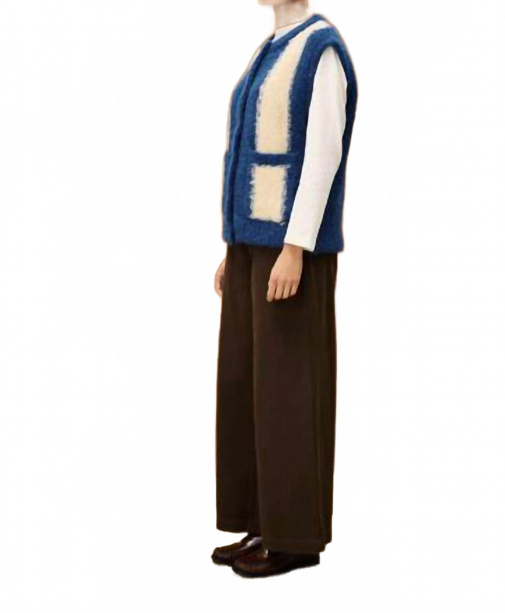 Shiba Sweater Vest In Blue Marine