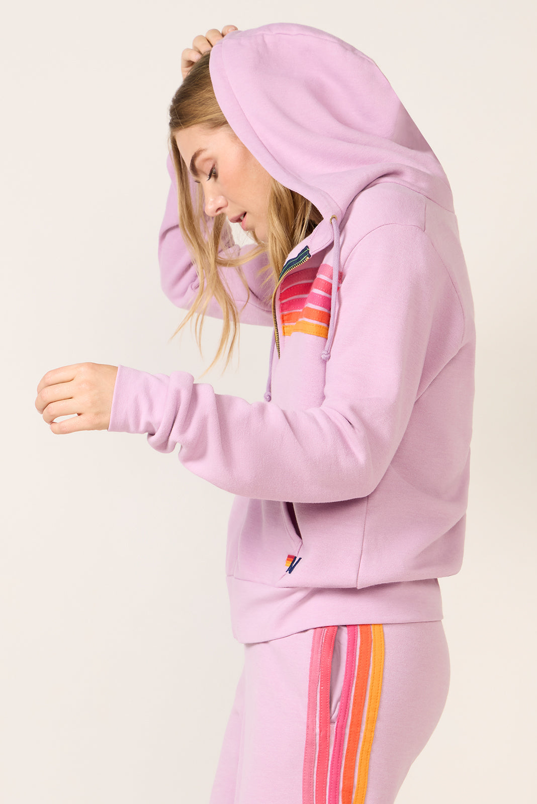 Women's 5 Stripe Zip Hoodie