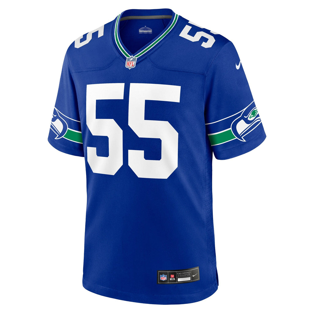 Seattle Seahawks Brian Bosworth Royal Retired Player Alternate Game Jersey