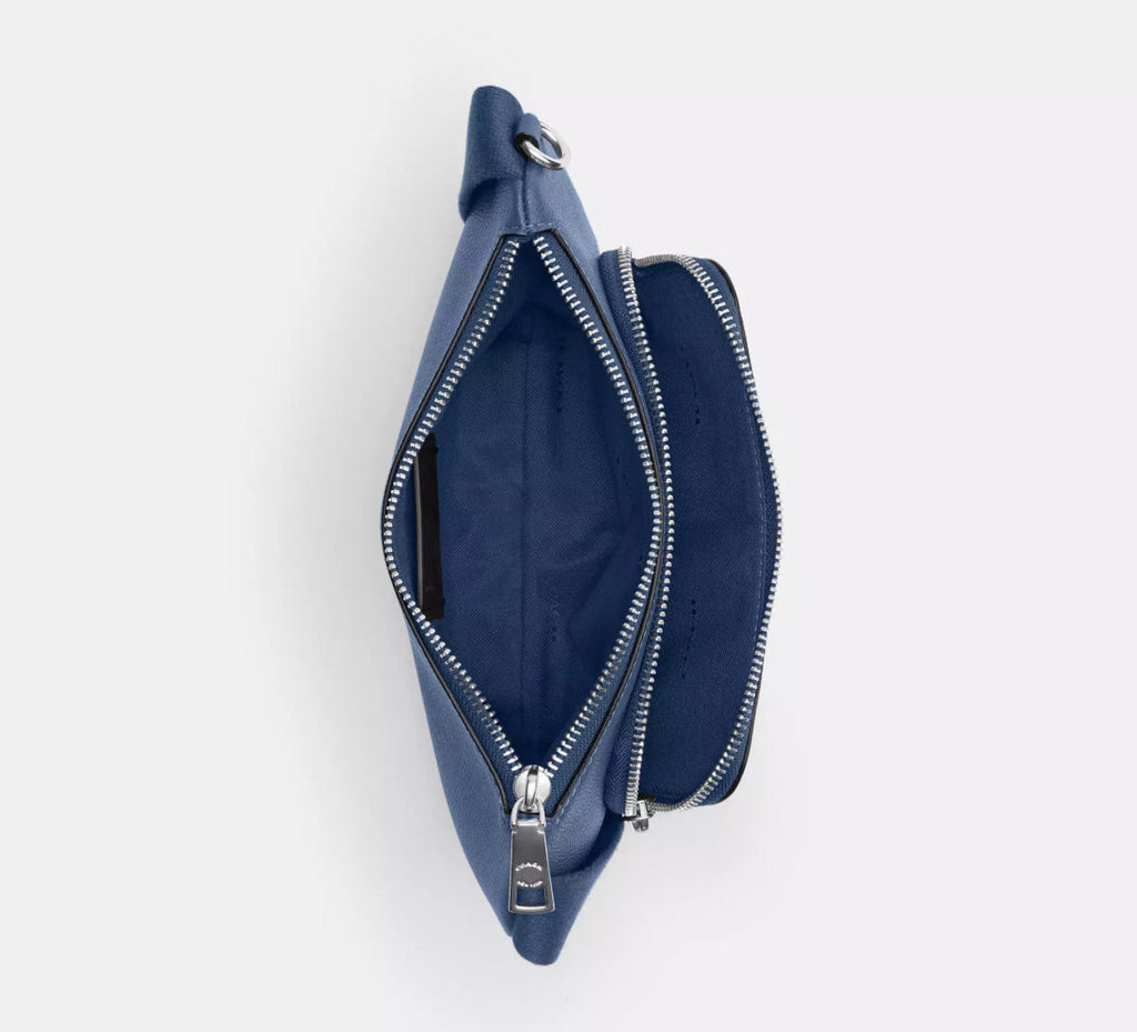 NWT Coach Leather Belt Bag Sling Bag Fanny Pack With Signature Canvas Interior Detail