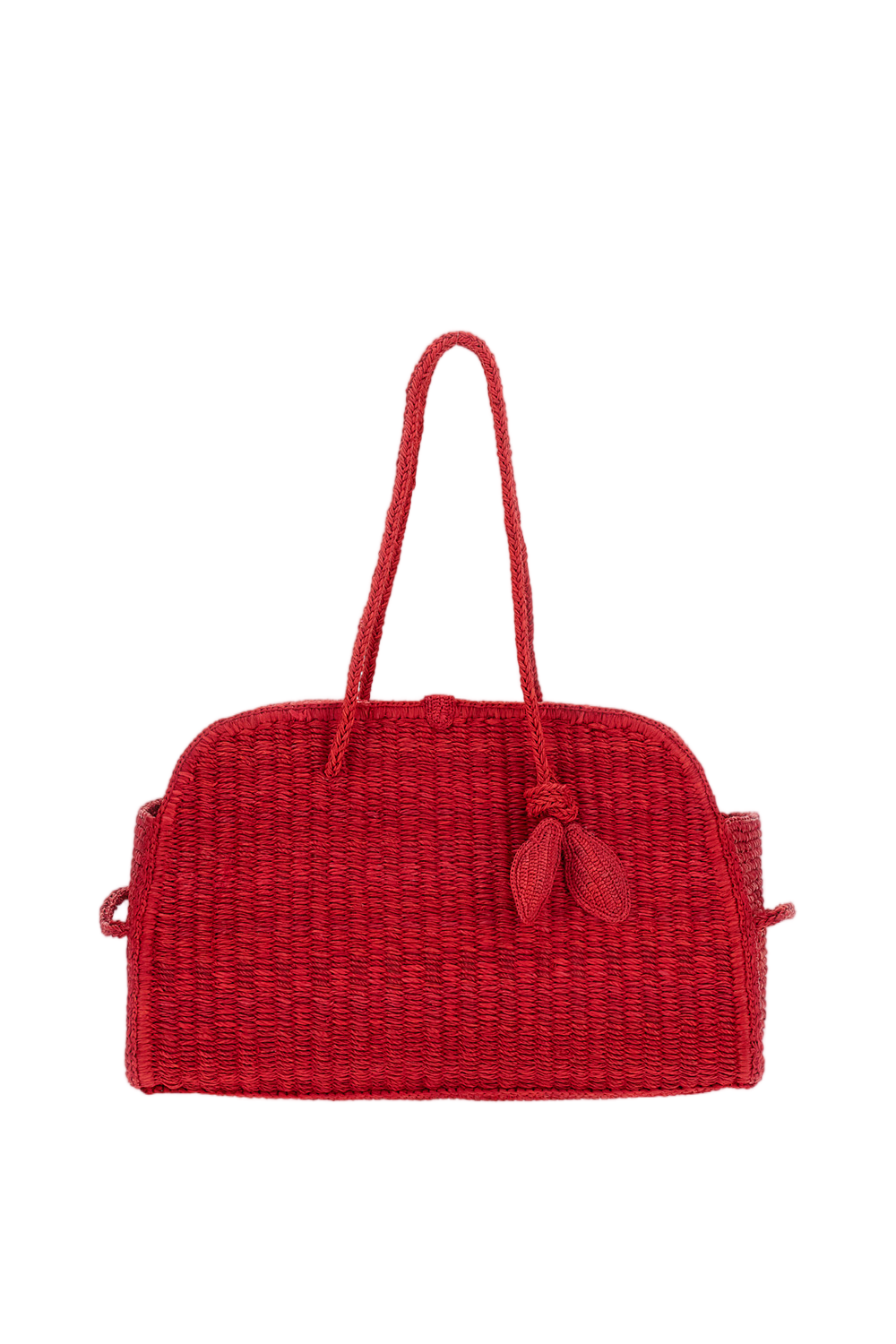 Red Le Turismo Raffia Bag