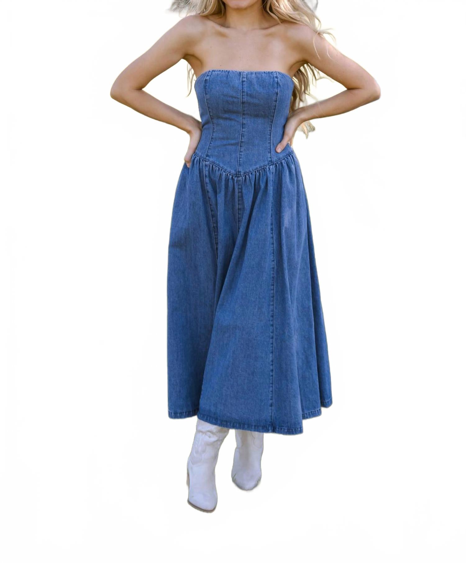 Cheryl Dress In Blue