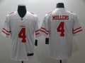 Men's San Francisco 49ers Nick Mullens #4 White Game jersey
