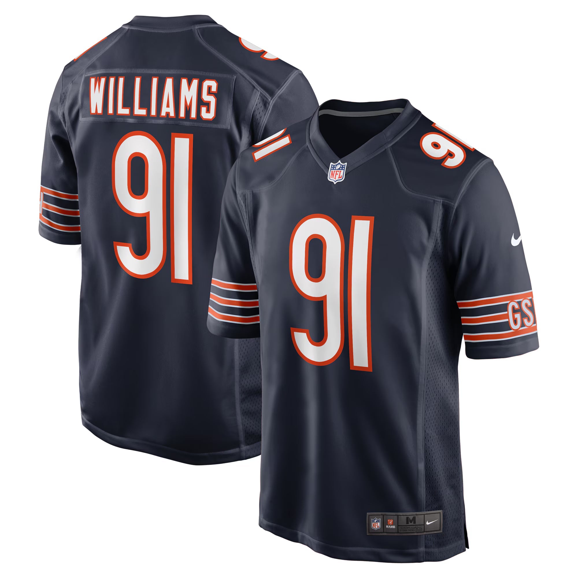 Chicago Bears Chris Williams Navy Game Jersey