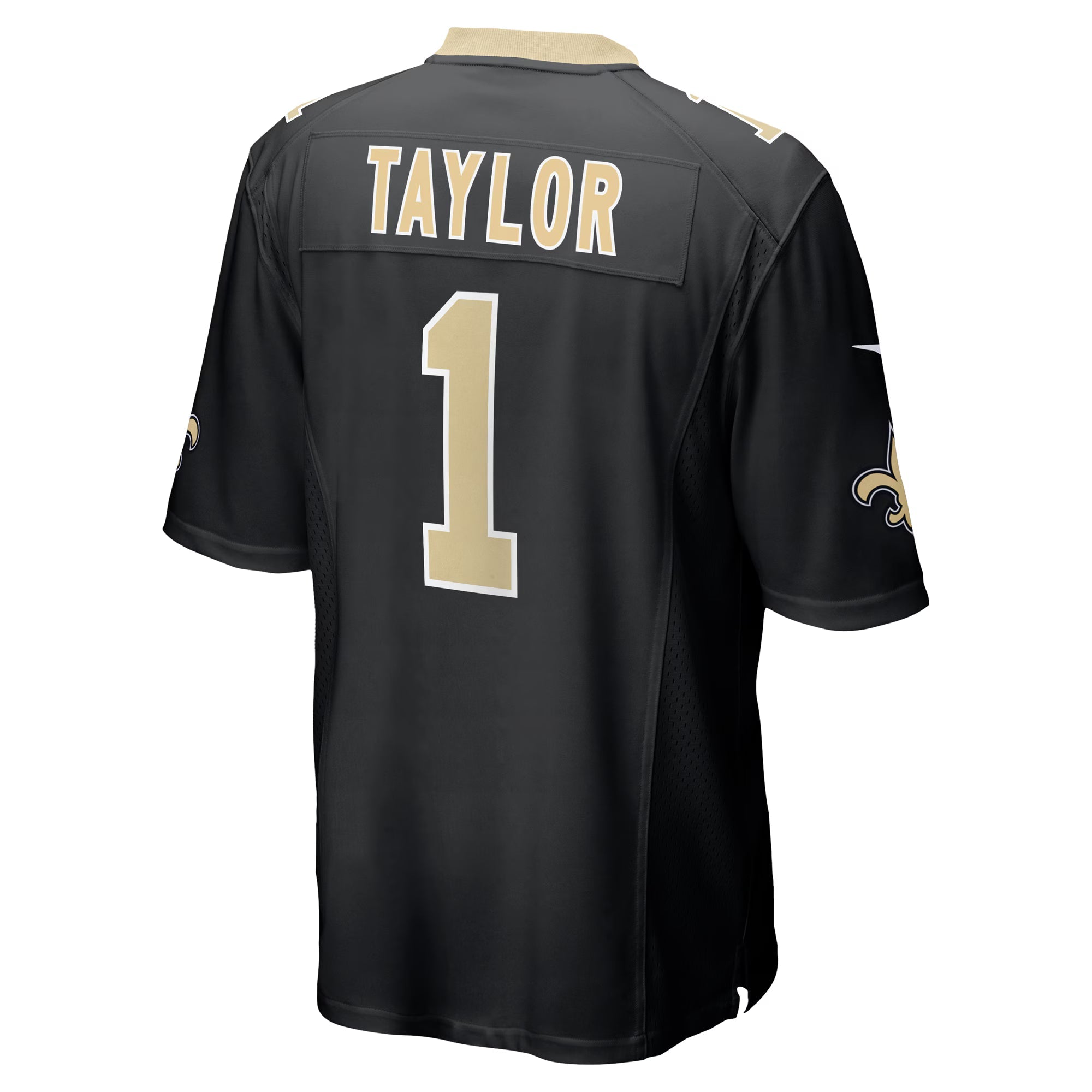 New Orleans Saints Alontae Taylor Black Team Game Jersey