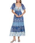 Sandro Linen-Blend Maxi Dress