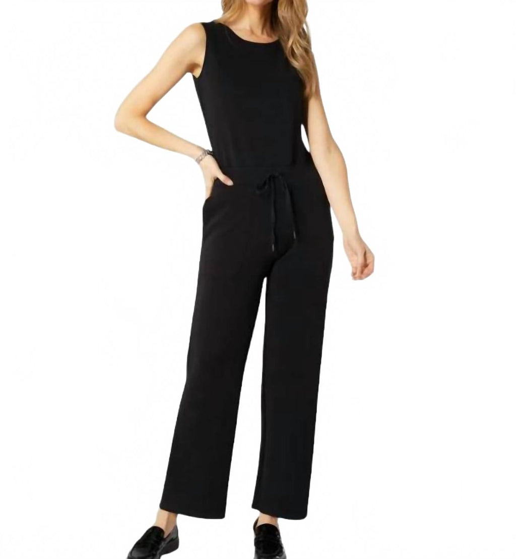 Hilarie Super Soft Romper In Black