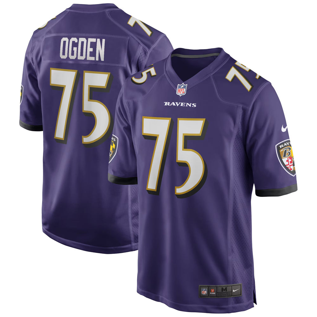 Baltimore Ravens Jonathan Ogden Purple Game Retired Player Jersey