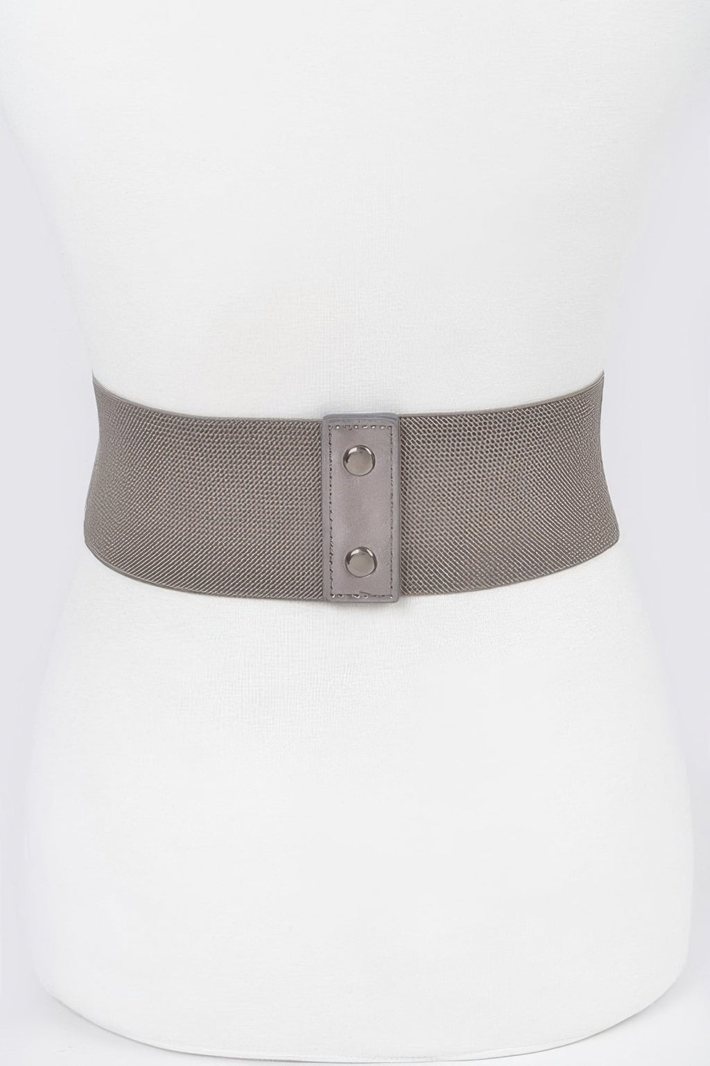Faux Leather Eyelet Corset Elastic Belt