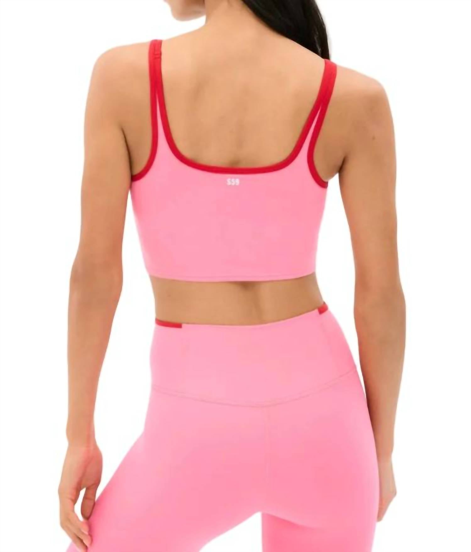 Women's Cait Rigor Bralette In Strawberry/pirate Red