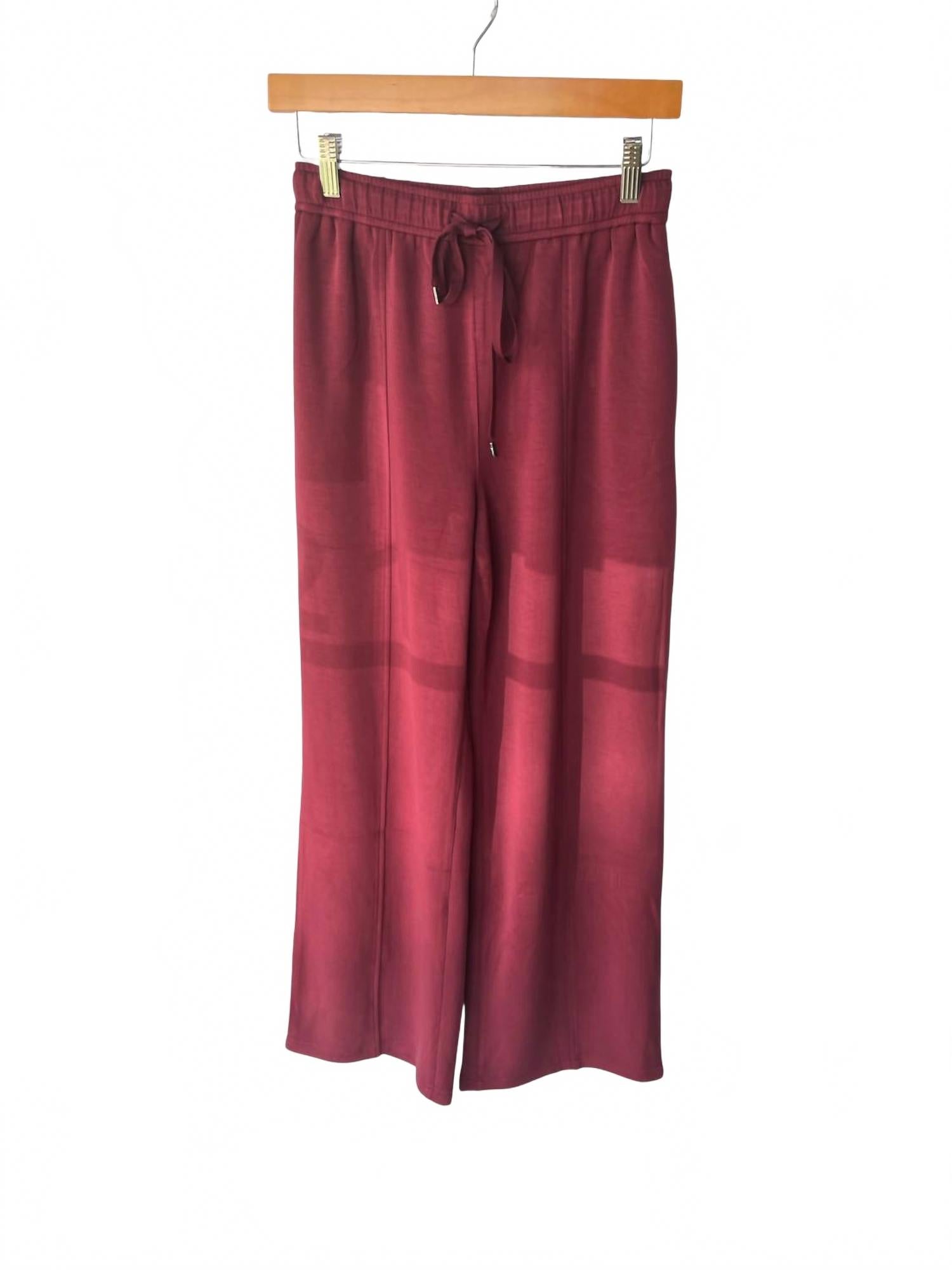 Soft Modal Lounge Pants In Wine